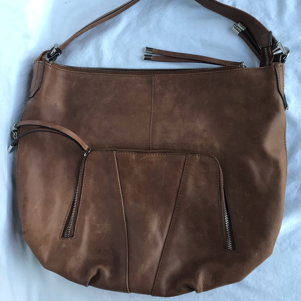Vicenzo VOLANTE distressed leather bag